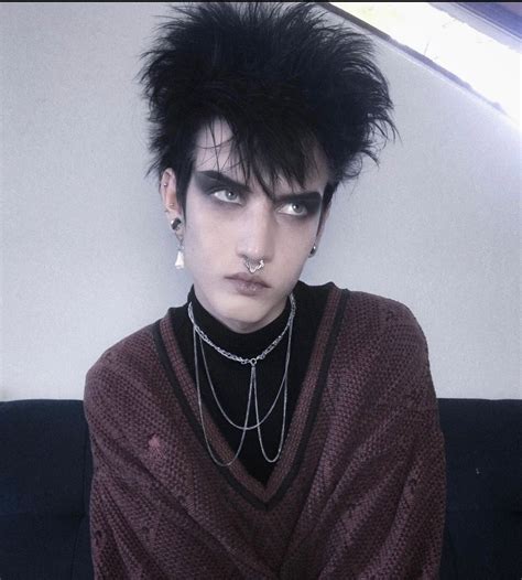 Pin By Claude On Makeup Goth Guys Goth Hair Goth Makeup