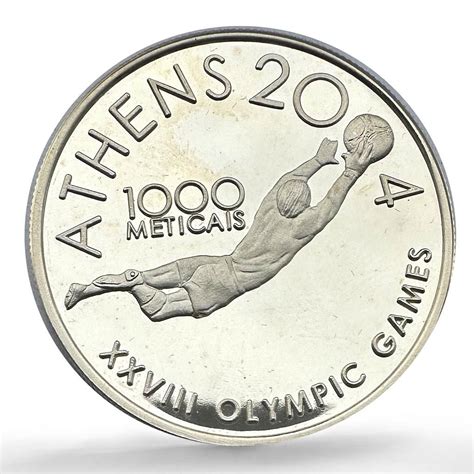 1000 Meticais 2004 Olympics Pattern Mozambique Numista