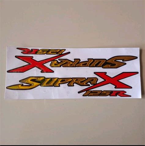 Jual Emblem Timbul Logo Honda Supra X 125R Gold Terbaik Di Lapak Rian