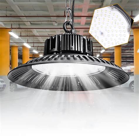 100 150 200W UFO LED High Bay Light Workshop Lighting Engineering