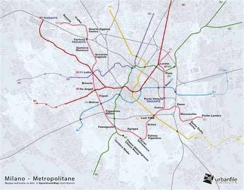 Urbanfile Milano Prolungamenti Linee Metropolitane M B Urbanfile