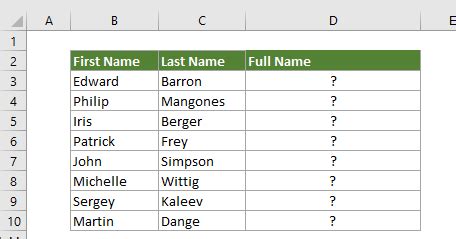 Comment Utiliser La Fonction CONCAT Dans Excel