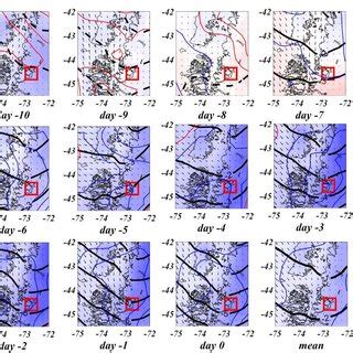 Sequence Of Daily Composites Of Intraseasonal Anomalies Starting