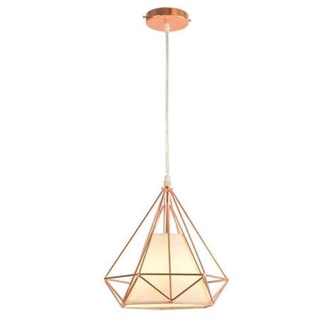 Suspension Filaire M Tal Moterne Abat Jour Cage Diamant Lampe Cm Or