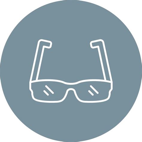 Icono De Las Gafas Vector Premium