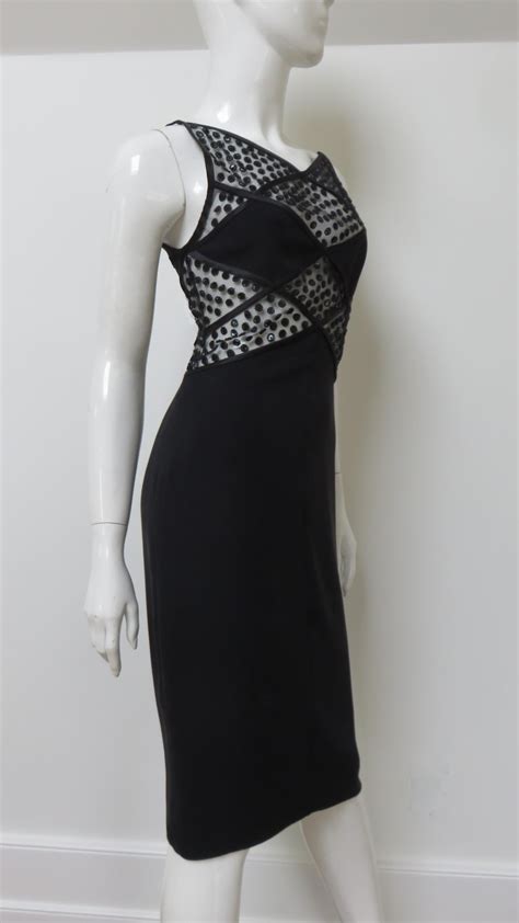 Valentino Silk Dress With Lace Insets For Sale At 1stdibs