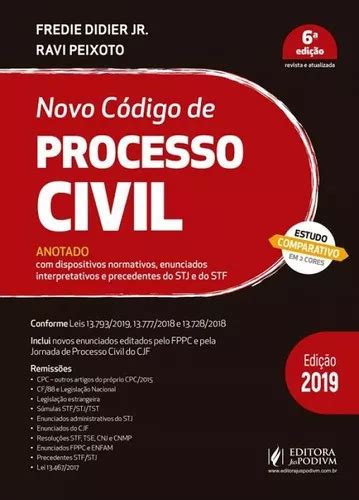 Novo Codigo De Processo Civil Anotado 2019 Juspodivm MercadoLivre