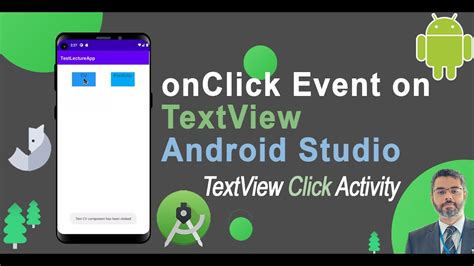 How To Add OnClick Event Listener TextView In Android Studio Create