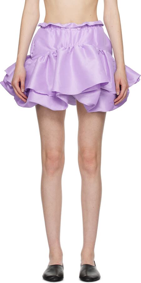 Kika Vargas Ssense Exclusive Purple Maye Miniskirt Shopstyle