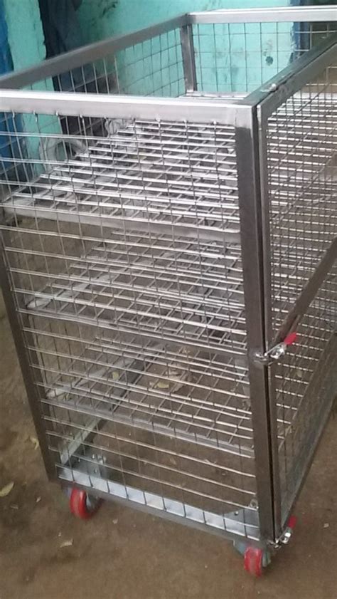 Stainless Steel Mild Steel Ssfe Material Handling Ss Ms Trolleys Load