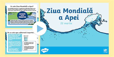 Ziua Mondial A Apei Prezentare Powerpoint Twinkl