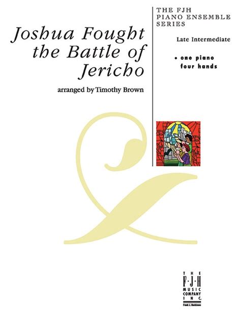 Joshua Fought The Battle of Jericho: Late Intermediate Piano Sheet ...