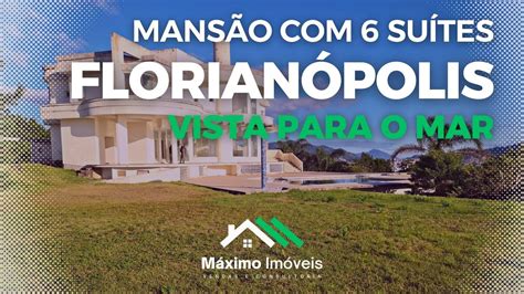 Mansão Casa Alto Padrão Florianópolis SC 6 suítes e vista eterna