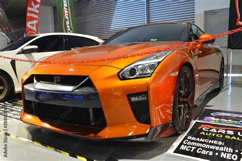 Nissan Gtr At Th Trans Sport Show In Pasay Philippines Stock Photo