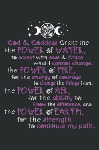 Witches Serenity Prayer Meme Witch Wiccan Pagan Design Ruled Journals