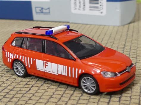 Modellspielwaren Reinhardt Rietze Vw Golf Variant Feuerwehr