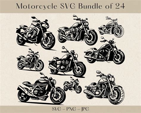 Motorcycle Svg Motorcycle Svg Bundle Motorcycle Clipart Motorcycle Svg Files For Cricut