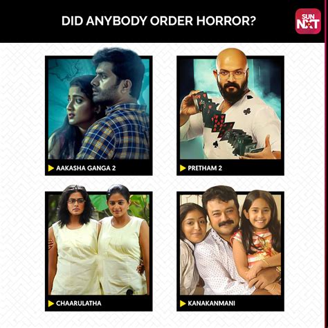 SUN NXT On Twitter Anybody Horror Hungry Watch These Movies On Sun