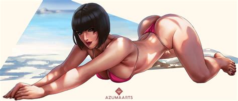 Rule 34 1girls Anna Williams Arched Back Ass Ass Up Azuma Yasuo