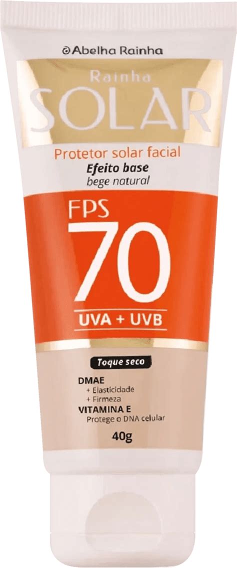 Protetor Solar Facial Abelha Rainha Rainha Solar Fps Bege Natural