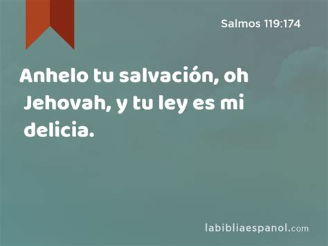 Salmos Anhelo Tu Salvaci N Oh Jehovah Y Tu Ley Es Mi