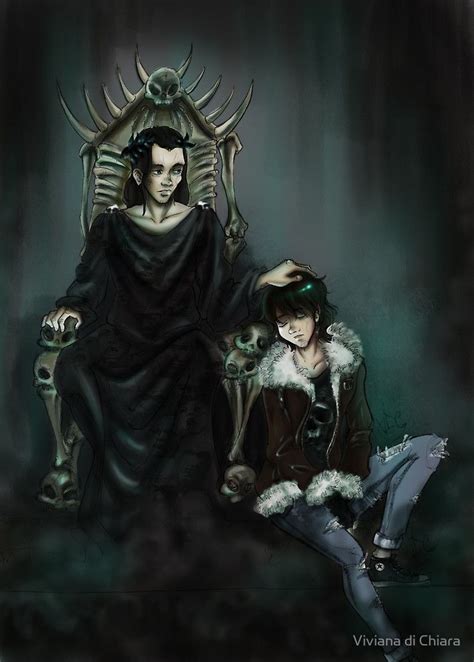 The Son Of Hades By Viviana Di Chiara Redbubble Percy Jackson Art