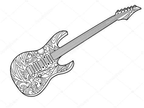 Guitare Coloriage A Imprimer