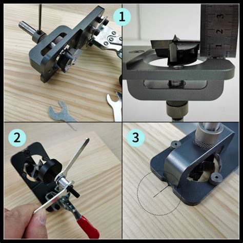 35mm Hinge Boring Jig Woodworking Hole Drilling Guide Locator With