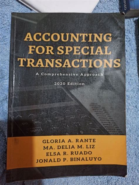 Accounting For Special Transaction Rante Hobbies Toys Books