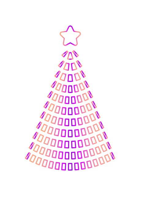 Neon Christmas Tree Design PNG With Transparent Background 12494185 PNG