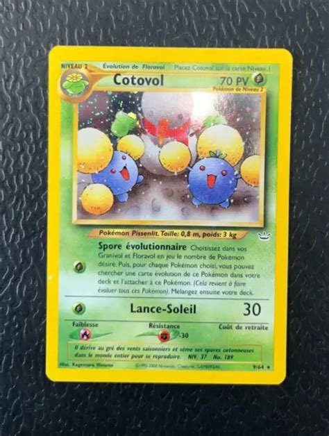 Carte Pokemon Cotovol Holo Neo Revelation Exc Wizards Eur