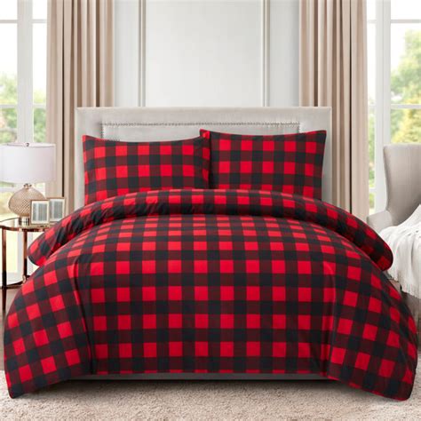 Gracie Oaks Duuna Red Black Rayon Duvet Cover Set Reviews Wayfair