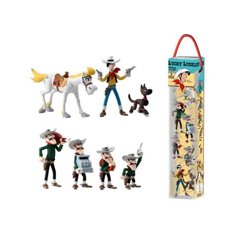 Confezione Da Figure Plastoy Tubo Lucky Luke Plastoy