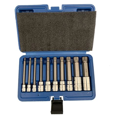 Xzn Triple Square Spline Bit Socket Set Tamper Proof Long