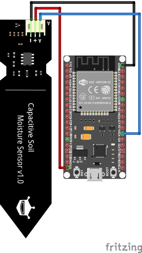 Señal sensor ensayo sensor humedad capacitivo arduino con las manos en