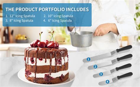 amazoncom  pcs icing spatula offset spatula stainless steel cake