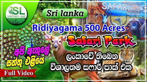 Ridiyagama Safari Park Sri Lanka රිදීයගම විවෘත සත්වඋද්‍යානය