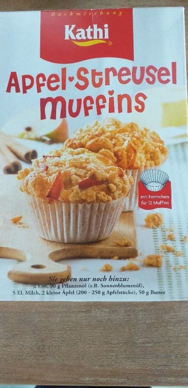 Kathi Apfel Streusel Muffins süß Kalorien Kuchen Torten Fddb