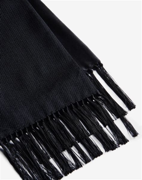 Men S Scarves Black Cashmere Scarves Dunhill Uk Online Store