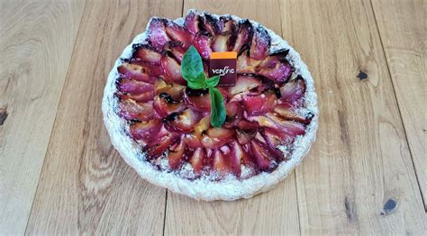 Tarte Aux P Ches Blanches Et Basilic Relais Desserts