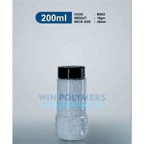 Transparent Round Ml Ms Pet Empty Jar For Food Storage At Rs