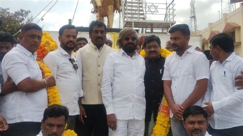 Raheem Khan And Eshawar Khandre Minister Of Karnataka At Basavakalyan