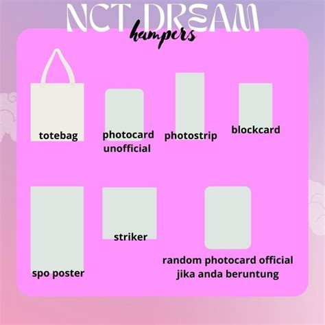 Jual HAMPERS GIFT BOX KPOP NCT DREAM Photocard Official Shopee