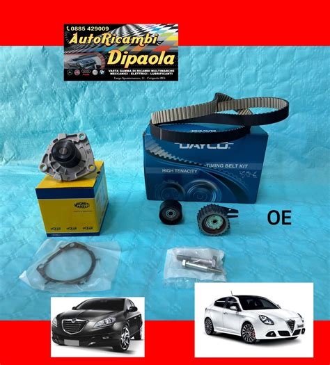 KIT DISTRIBUZIONE POMPA ACQUA ORIGINALE ALFA ROMEO GIULIETTA DELTA 1 6