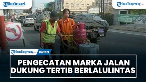 Pengecatan Marka Jalan Di Kota Tangerang Untuk Dukung Tertib