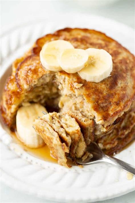 Banana Oat Egg Pancakes 3 Ingredients Meaningful Eats