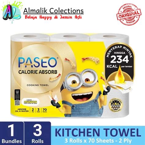 Jual Paseo Calorie Absorb Kitchen Towel Rolls Sheets Ply