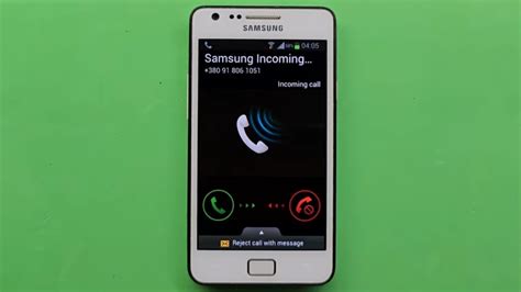 Samsung Galaxy S Ii S2 Gt I9100 Incoming Call Android 412 Youtube