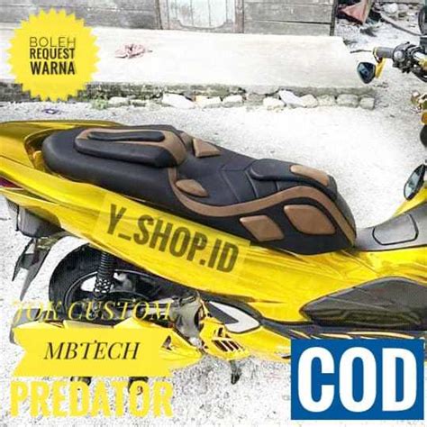 Cover Sarung Kulit Jok Motor Pcx Full Mbtech Model Predator