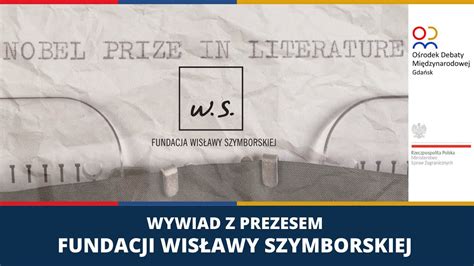 Wywiad z prezesem Fundacji Wisławy Szymborskiej YouTube